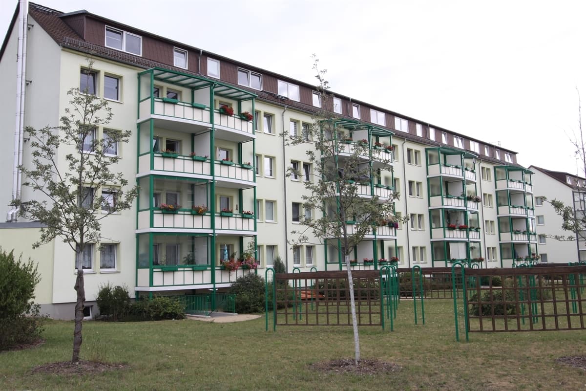 3-Raum-Wohnung im Erdgeschoss mit Balkon