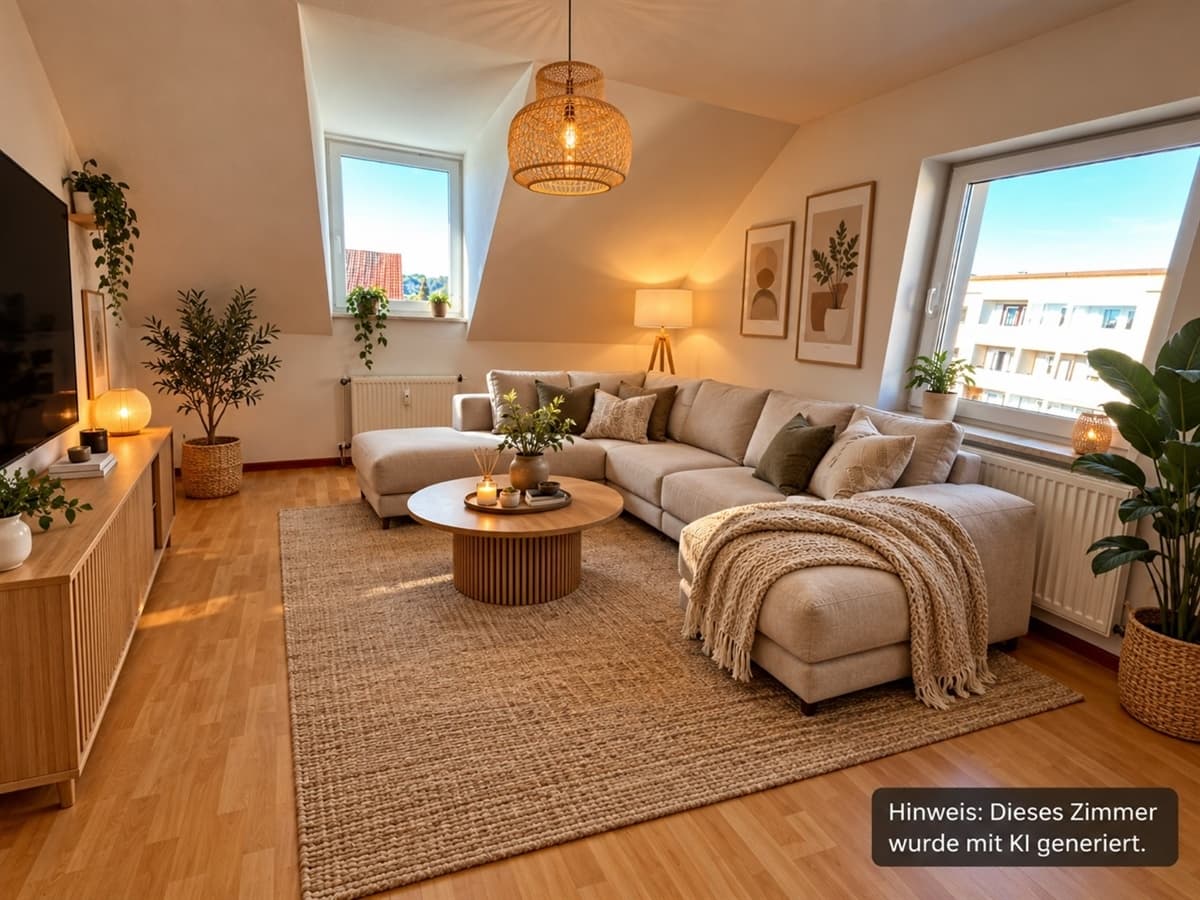Wohnen mit Charme – gemütliche 2-Raum-Wohnung unterm Dach - Ansicht 2