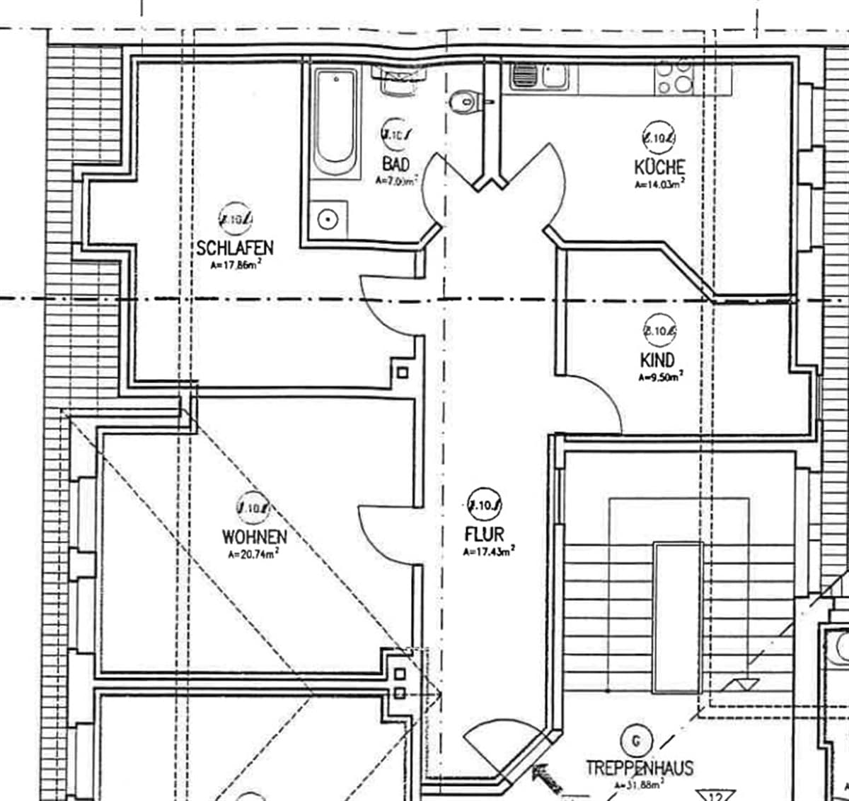 Großzügige 3-Raumwohnung in zentraler Lage